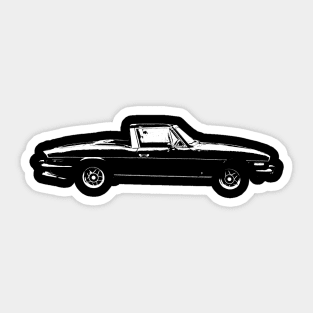 Triumph Stag classic 1970s British car side view Sticker